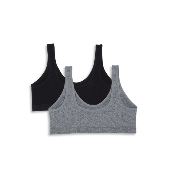 (A4) Hanes Girls Seamless Cozy Pullover Bra - Pack of 2, NWT - Picture 3 of 9